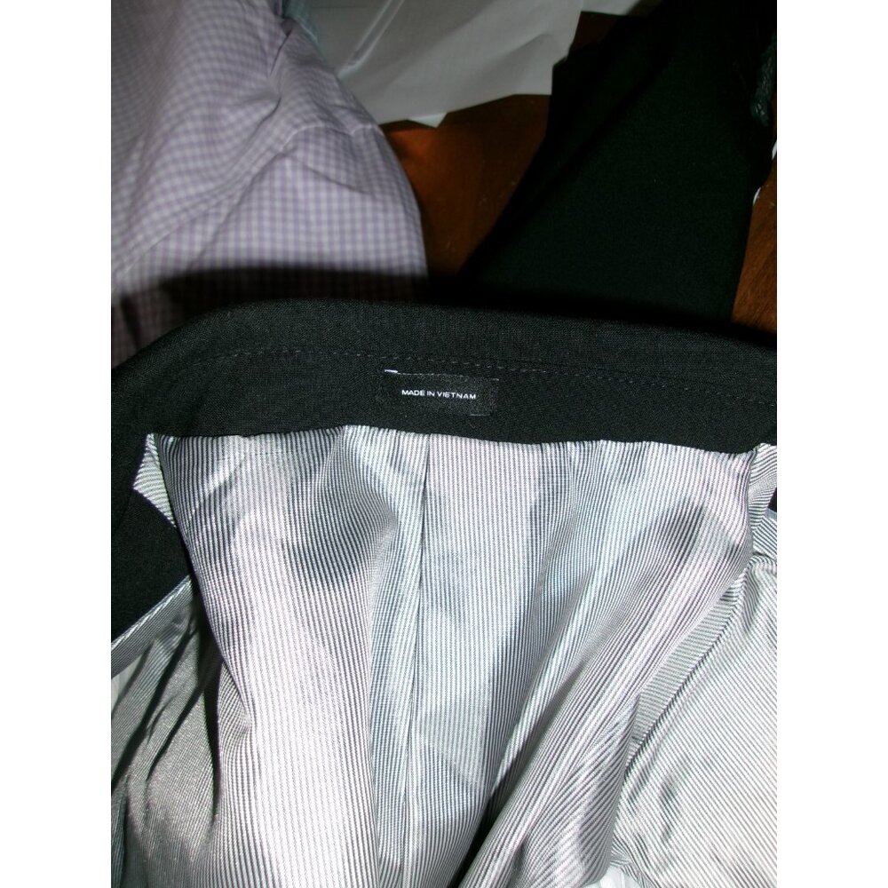 JF J.Ferrar Super Slim Black Suit Jacket Blazer Size 44L Stretch Lined - Picture 3 of 5